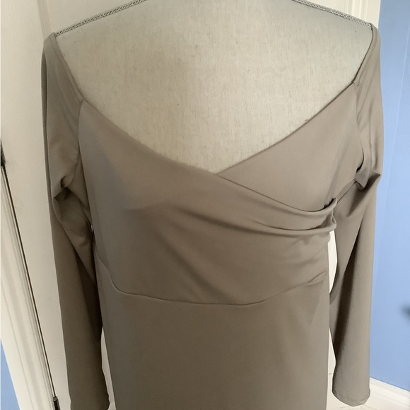 2 for 20$, NWOT maternity dress or gown mocha colour for shower & photo shooting - Picture 5 of 6